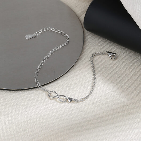 Infinite Love Bracelet/Anklet Infinity Symbol Double Layer - Image 5