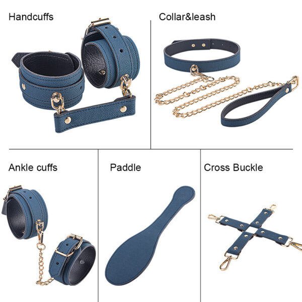 Suit Props Training Bondage Bracelet Whip Necklace - Image 5