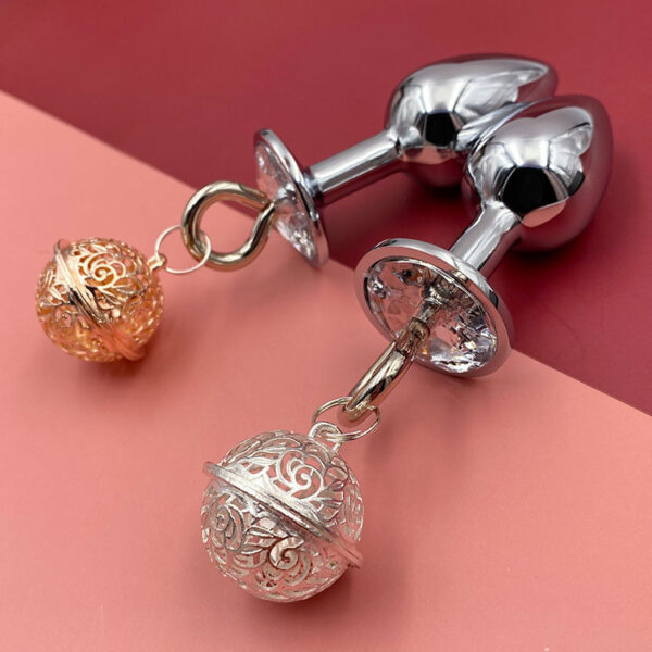 Women's Back Bell Metal Butt Plug Sexy Sex Product - Image 7