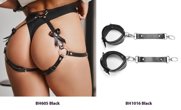 Waist Belt Female Handcuffs Suit Bondage - Image 3