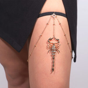 European And American Thigh Chain Elastic Snake Long Scorpion