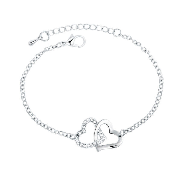 Simple Two Heart Bracelet/Anklet In Europe And America