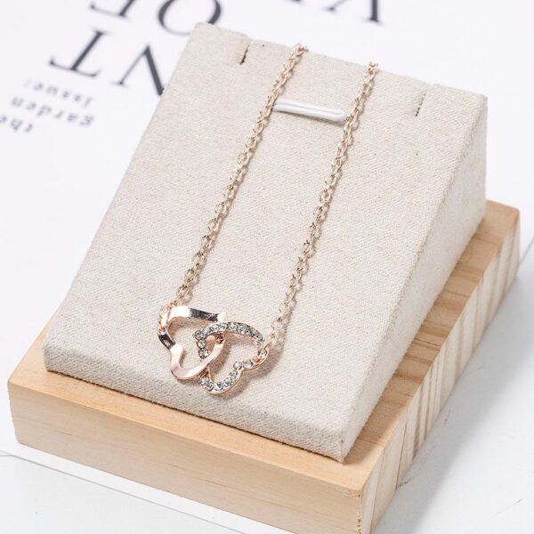Simple Two Heart Bracelet/Anklet In Europe And America - Image 6