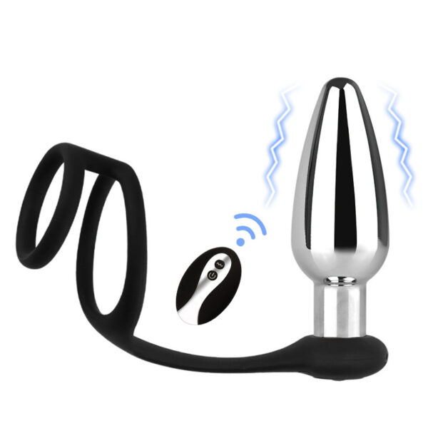 Thread Metal Remote Control Vibration Sex Toy Butt Plug Sex Toys Men And Women Masturbation Toys - Image 8