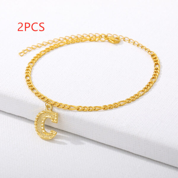26 English alphabet anklets - Image 6