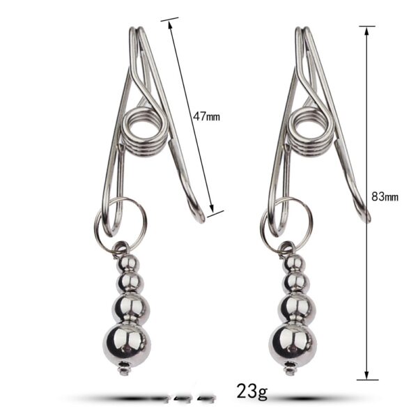 Metal Toys Silver Nipple Clamp Crab Butterfly Clip Pendant Silver Calabash Pendent - Image 2