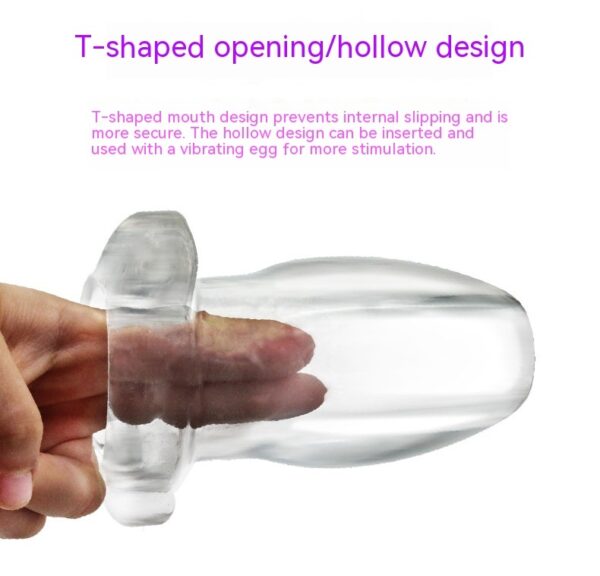 Transparent Hollow Butt Plug - Image 6