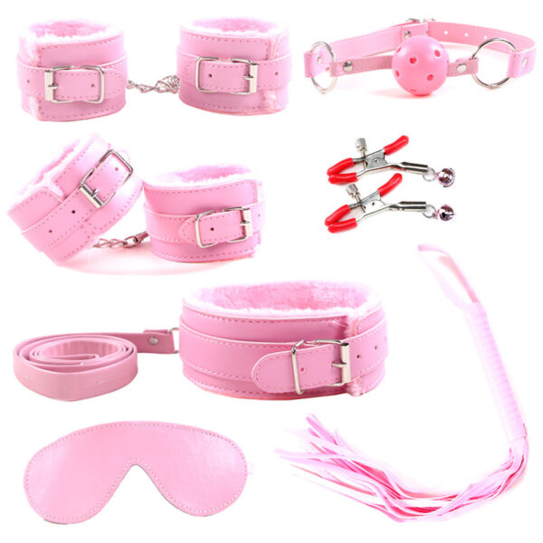 Plush Seven-piece Bondage And Discipline Suit - Image 3