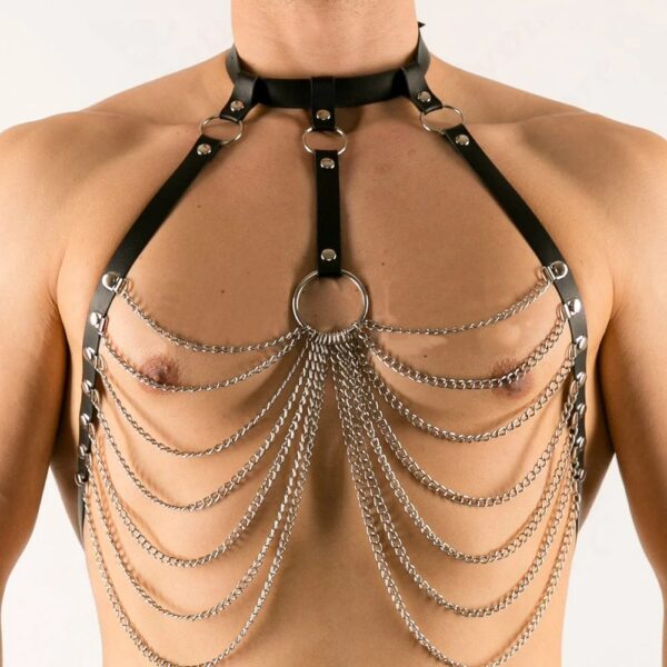 Men's Fashion Casual Metal Chain Body Chains - Image 4