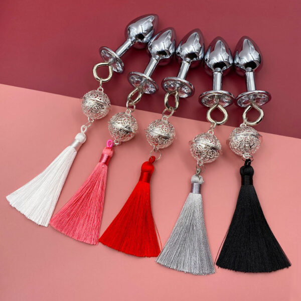 Women's Back Bell Metal Butt Plug Sexy Sex Product