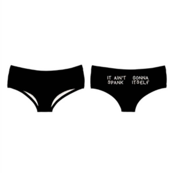 Women's Fashion Letter Print Low Waist Panties - Image 4