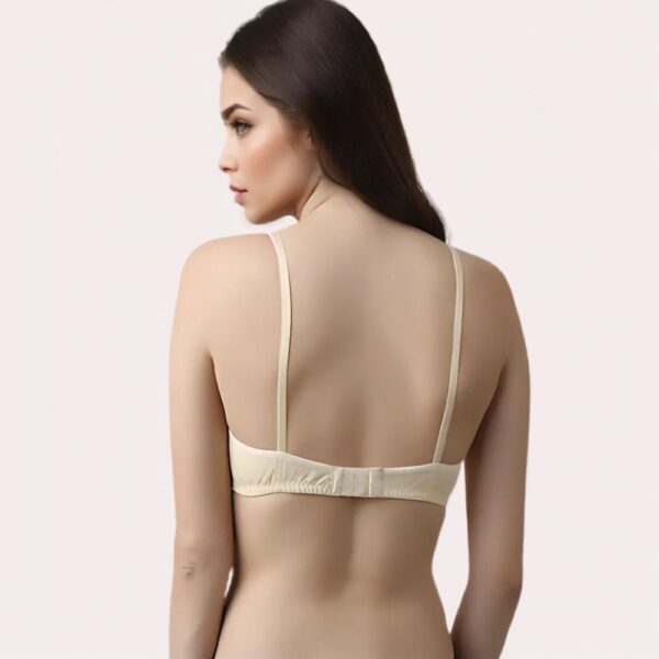 French Daina 2-Pack Beige Cotton Comfort Bra - Image 2