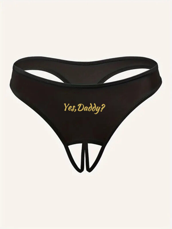 Women's Letter Printed Hollow Underwear - Image 3