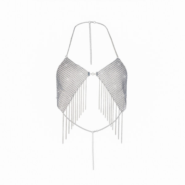 Faux-metallic Sexy Hot Girl Sequins Chest Necklace - Image 6