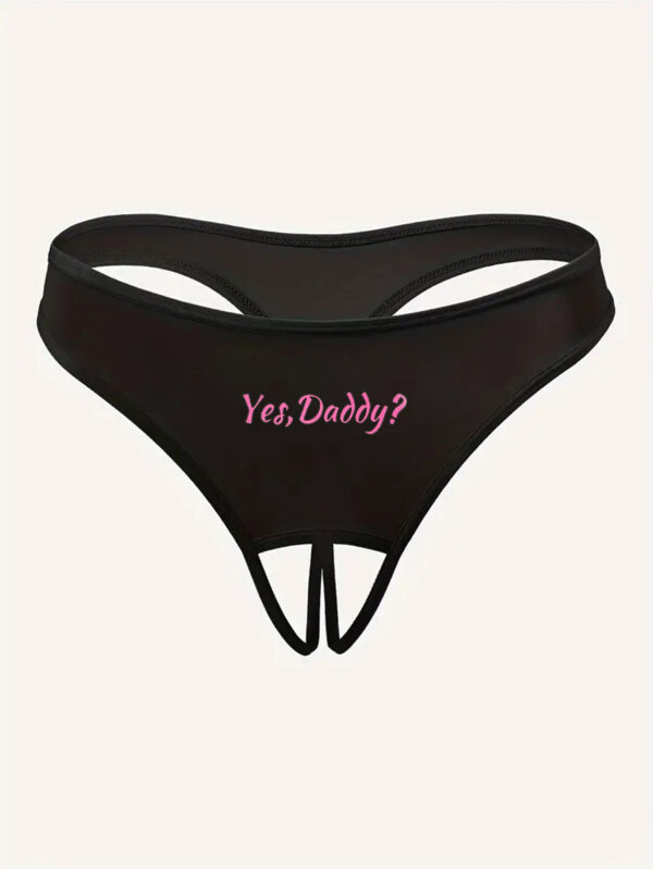Women's Letter Printed Hollow Underwear - Image 4