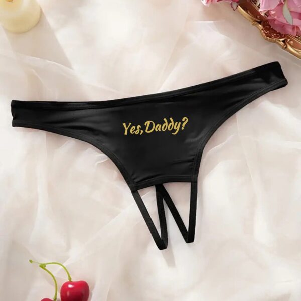 Women's Letter Printed Hollow Underwear - Image 2