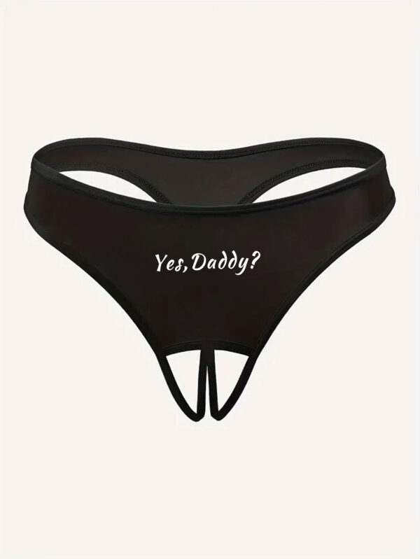 Women's Letter Printed Hollow Underwear - Image 5