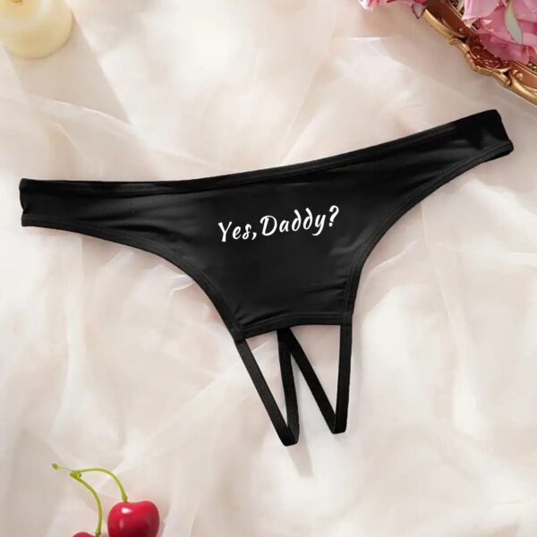 Women's Letter Printed Hollow Underwear - Image 7