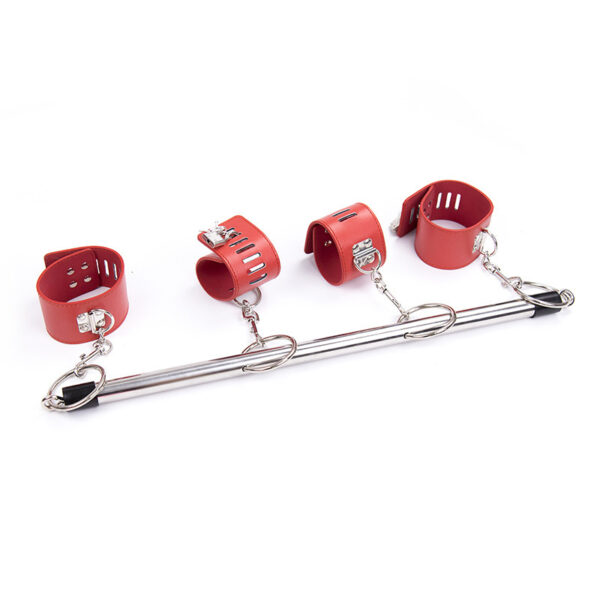 Toys Women Products Iron Tube Handcuffs Footcuffs Bondage Sets Bundled Toys - Image 2