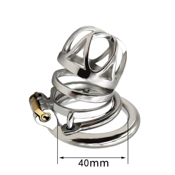 New Men's Stainless Steel Anti-release Ring Penis Lock - Image 9