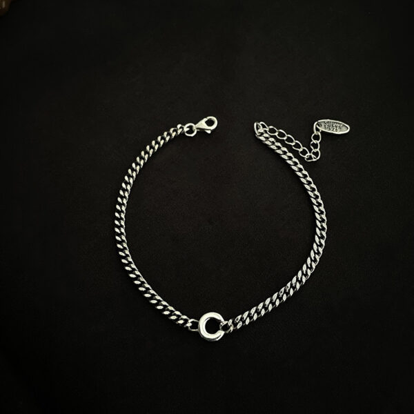 Sterling Silver 26 English Letter Bracelet/Anklet Female Minority - Image 6
