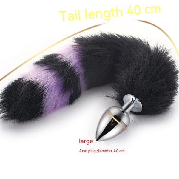 Artificial Wool Large And Medium Size Small Size Butt Plug Tail Toy - Image 3