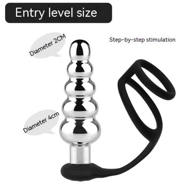 Thread Metal Remote Control Vibration Sex Toy Butt Plug Sex Toys Men And Women Masturbation Toys - Image 7
