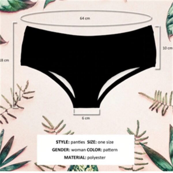 Women's Fashion Letter Print Low Waist Panties - Image 5