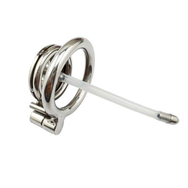 Metal Men's Bird Cage Chastity Lock Ring Artifact Comrade SM Dog Slave Binding Training - Image 2