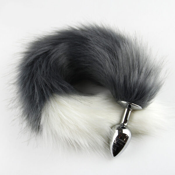 Black Tip Fox Tail Butt Plug - Image 2