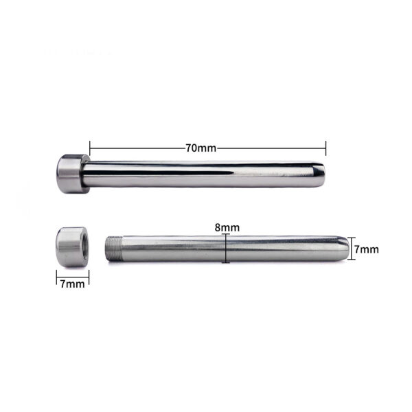 Arc Ring Wear Suit Single And Double Stainless Steel Negative Series Men's Chastity Lock - Image 7