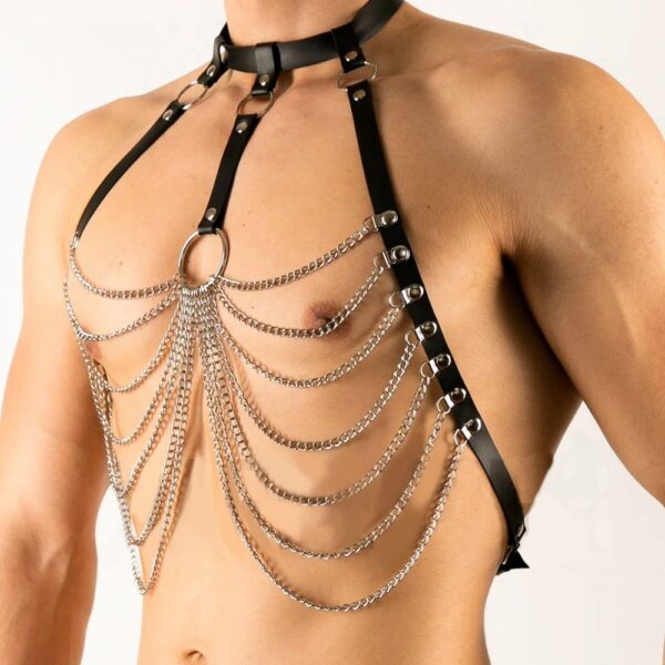 Men's Fashion Casual Metal Chain Body Chains - Image 5