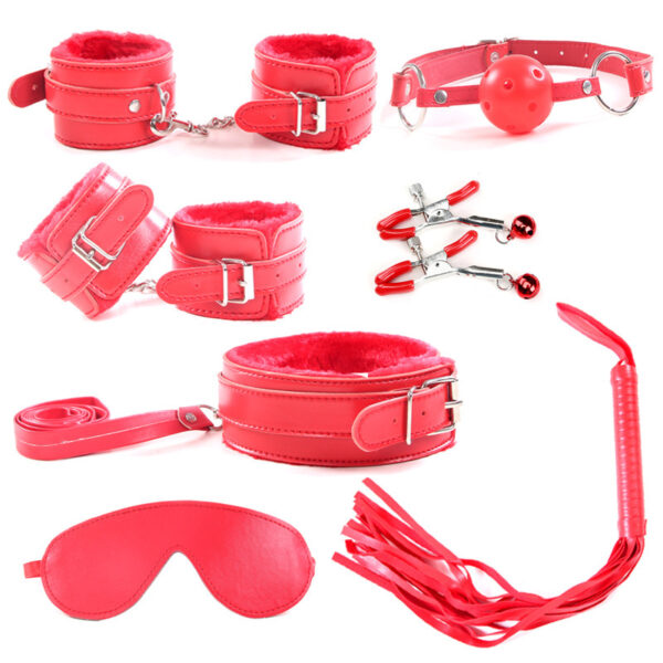 Plush Seven-piece Bondage And Discipline Suit - Image 8
