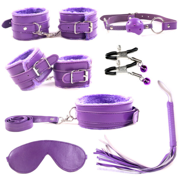 Plush Seven-piece Bondage And Discipline Suit - Image 5