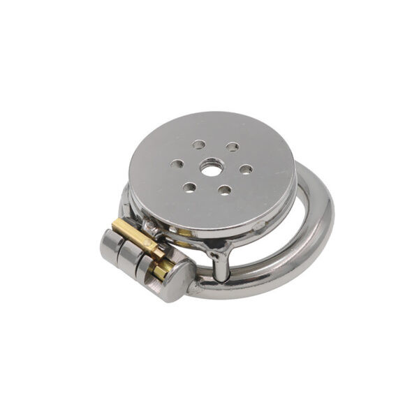 Flat Round Hole Chastity Lock Cage Men's Chastity Cleaner - Image 3