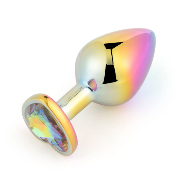 Colorful Heart-shaped Metal Butt Plug Set Sexy Toys - Image 9