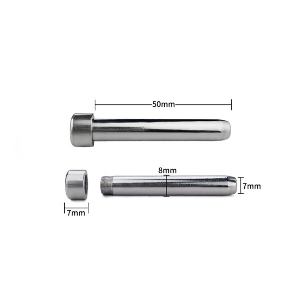 Arc Ring Wear Suit Single And Double Stainless Steel Negative Series Men's Chastity Lock - Image 2