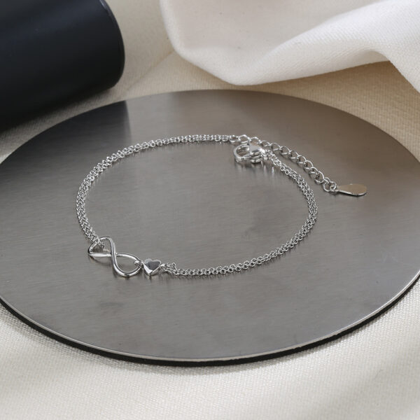 Infinite Love Bracelet/Anklet Infinity Symbol Double Layer - Image 4