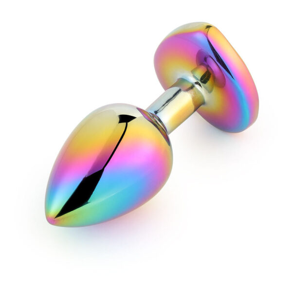 Colorful Heart-shaped Metal Butt Plug Set Sexy Toys - Image 5