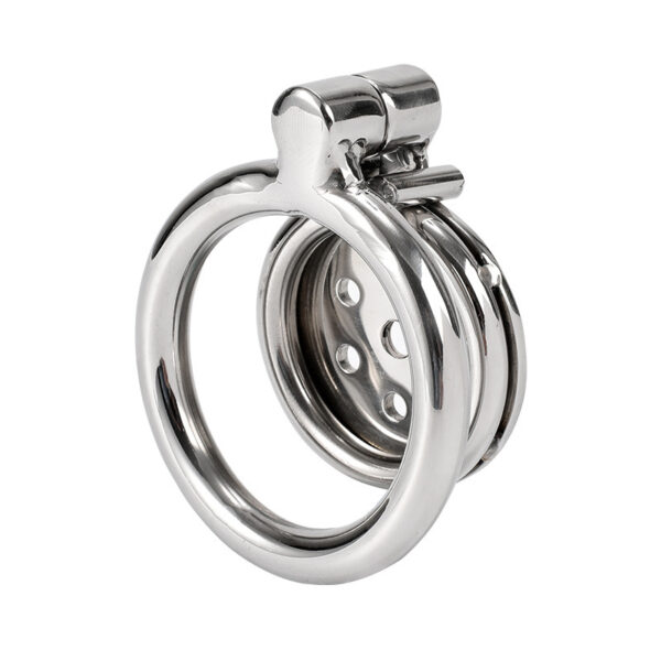 Metal Men's Bird Cage Chastity Lock Ring Artifact Comrade SM Dog Slave Binding Training - Image 7