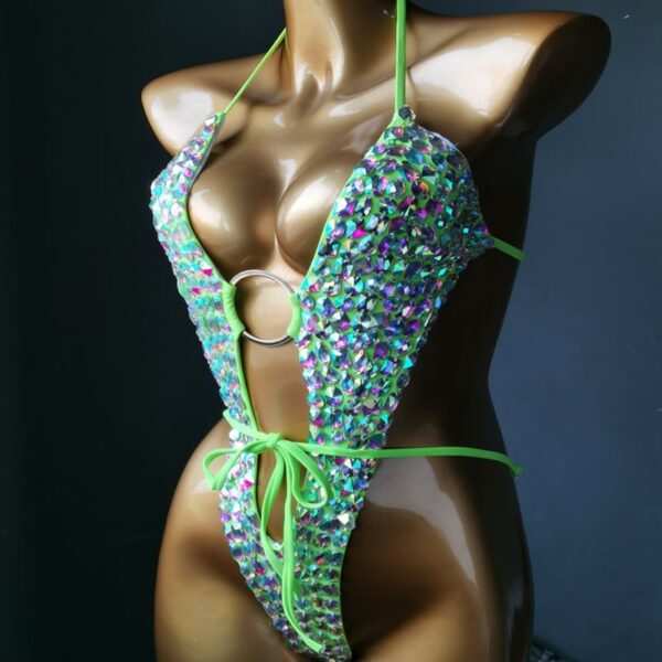 Women's High-end Diamond Nightclub Swimsuit Bikini - Image 4