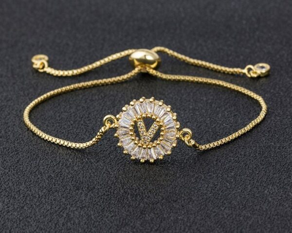 Copper inlaid zircon color message Bracelet - Image 3