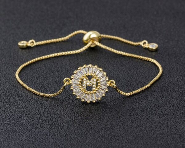 Copper inlaid zircon color message Bracelet - Image 5