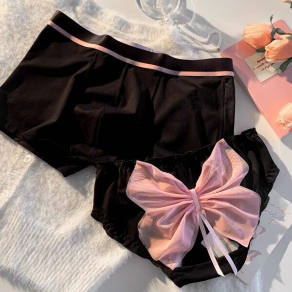 Black Triangle Flat Couple Underwear - Image 8