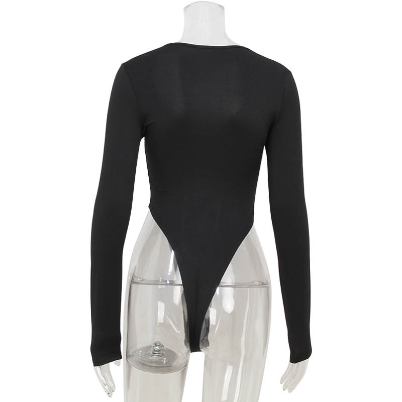 Women's Hollow Metal Iron Hoop Jumpsuit - Image 5