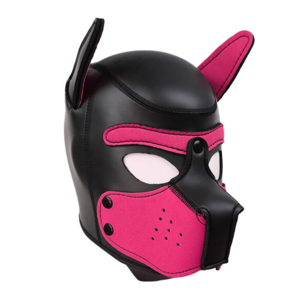 Black rubber sponge training dog headgear stage performance props - Image 3