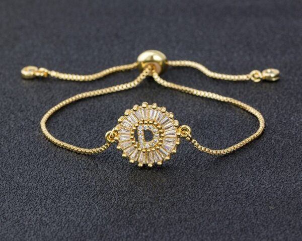 Copper inlaid zircon color message Bracelet - Image 2