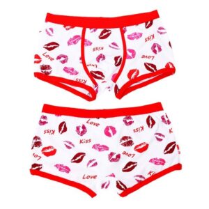 Couple Underwear Combed Cotton Cartoon Couple Boxer Pants Men's And Women's Low Waist Cartoon Briefs Couple Underwear Wholesale