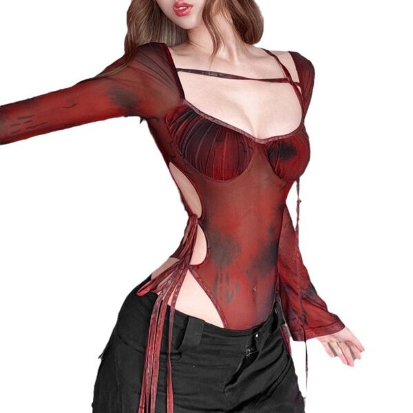 Fashion Personality Summer Mesh Jumpsuit Women - Image 5