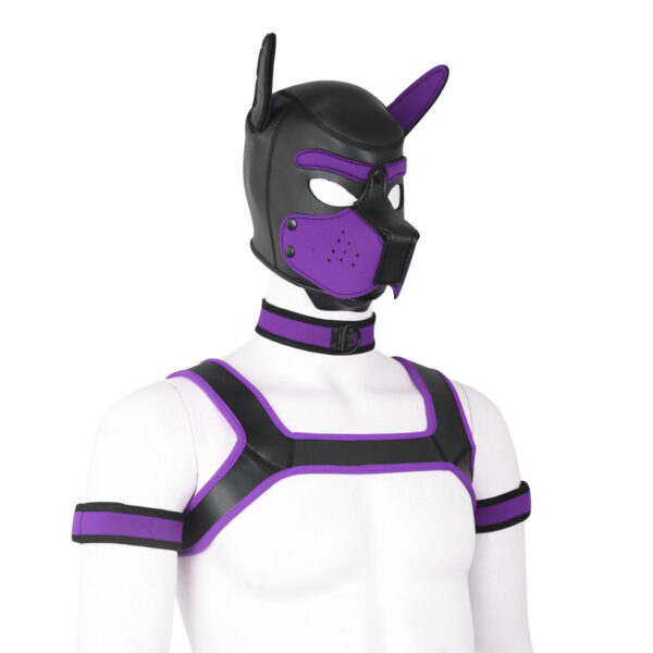 Adult Toy Sponge Dog Headgear Armband Chest Strap Neck Scarf Full Set - Image 10